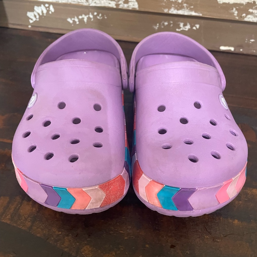 Girls Crocs. Good used condition size 1.